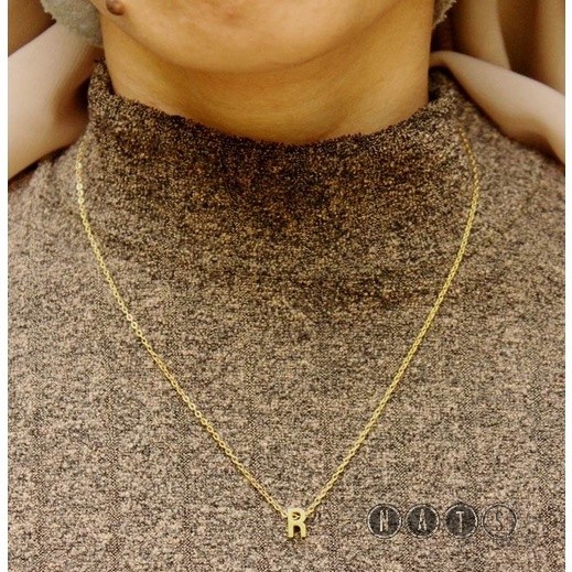 Nats Living Kalung Titanium Wanita Anti Karat 2 Huruf