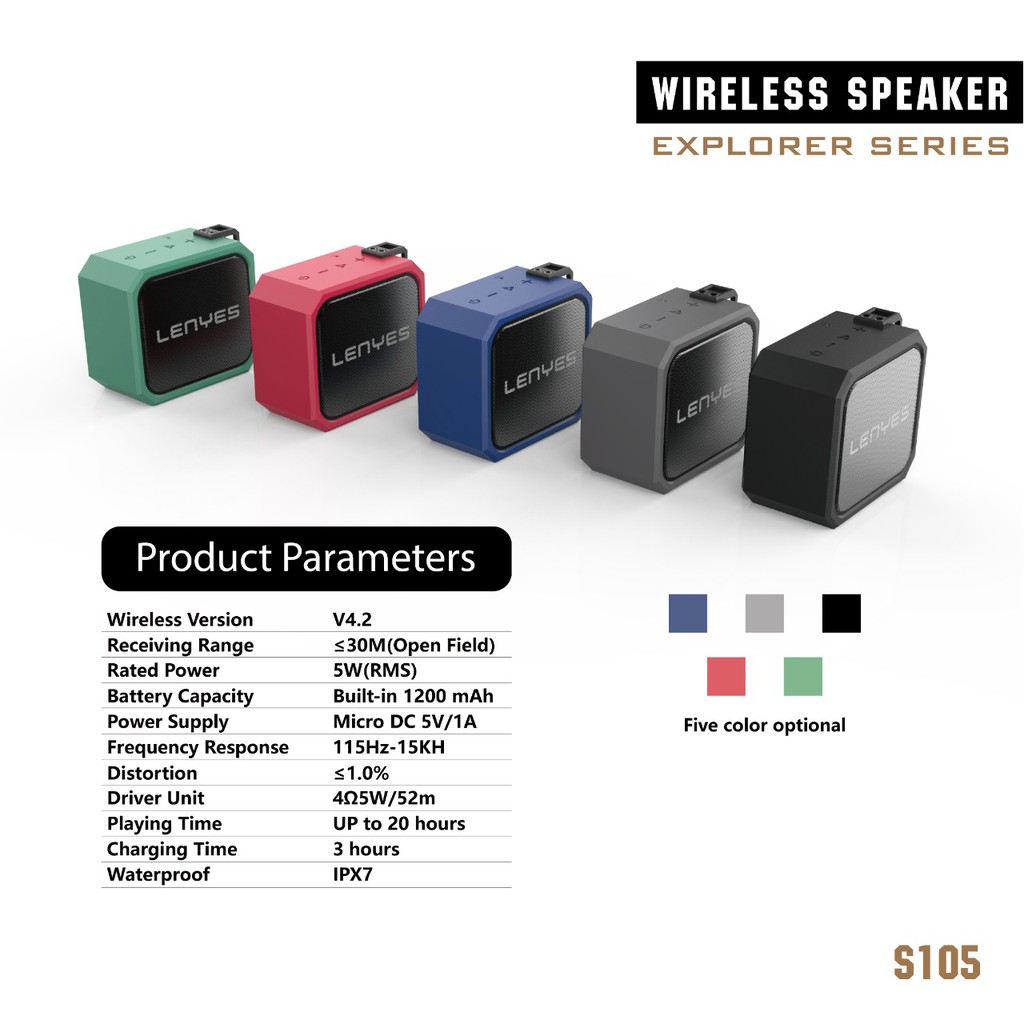 Lenyes Wireless Speaker 5