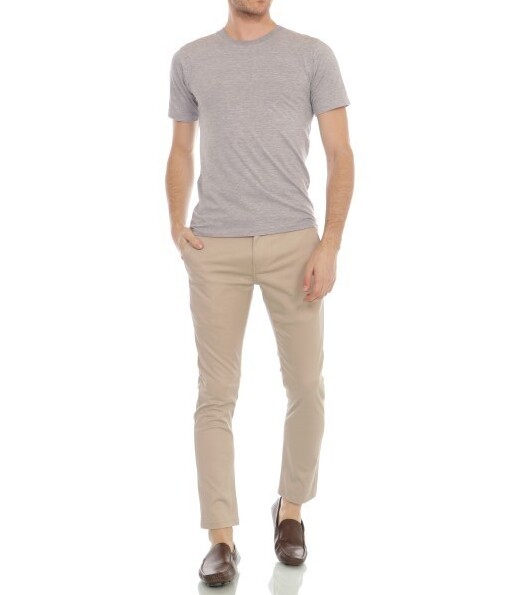 GM Textile Cottonology Celana Chino Panjang Pria Cream