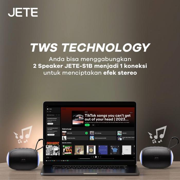 Doran Sukses Indonesia JETE Speaker Bluetooth Portable Super Bass S1B