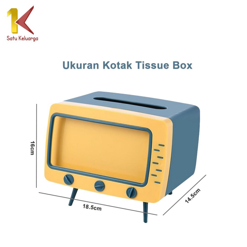 Tempat Tisu + Stand Phone Holder Bentuk TV 5