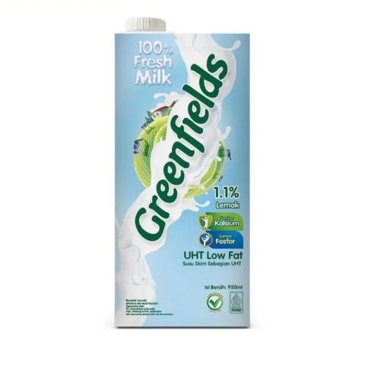 Greenfields UHT Low Fat 950 ml