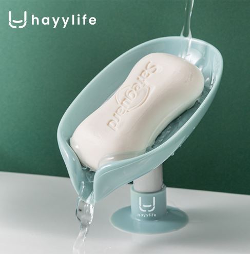 Hayylife Tatakan Sabun Batang Motif Daun Wastafel  HL-AGC569