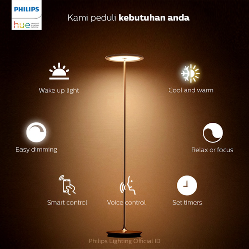 Hue Muscari Floor Lamp LED Champagne 1 3