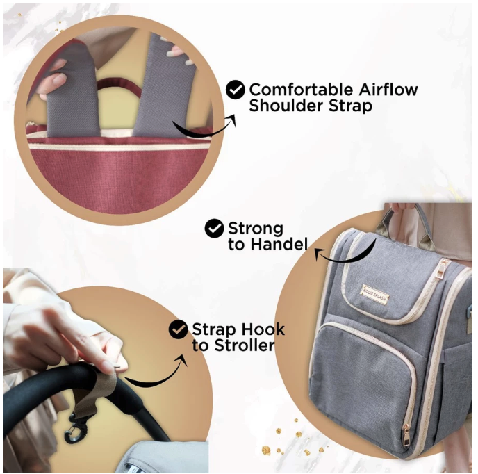  Kiddie Splash Diapers Bag Ranjang Bayi