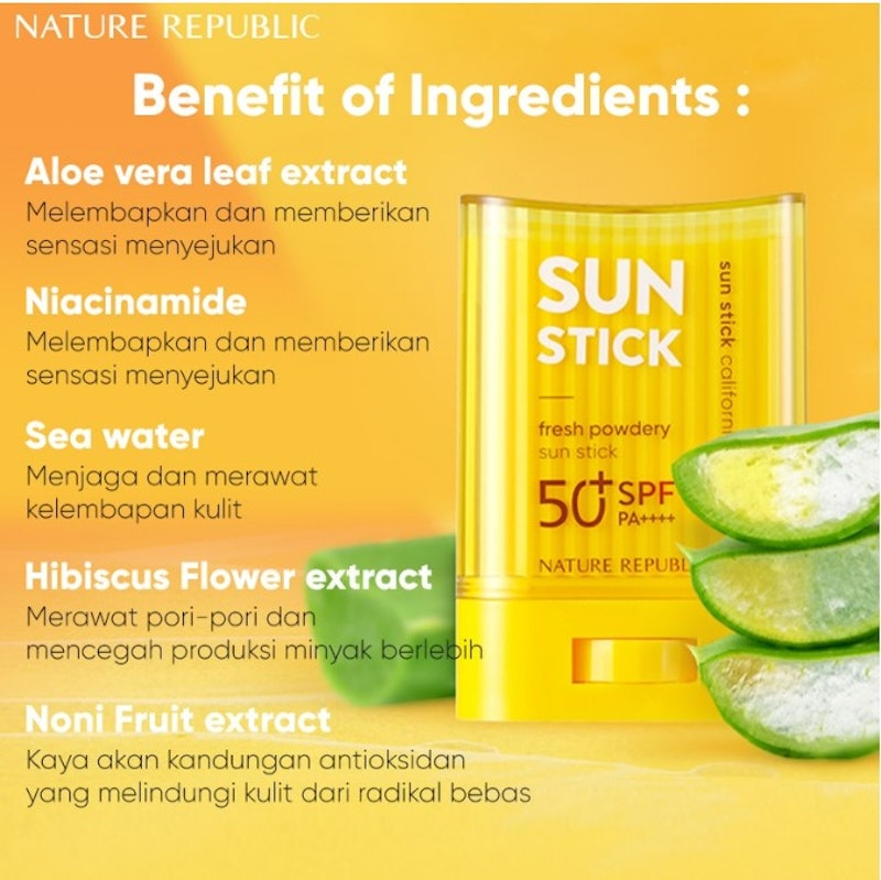 California Aloe Fresh Powdery Sun Stick SPF50+ PA++++ 4