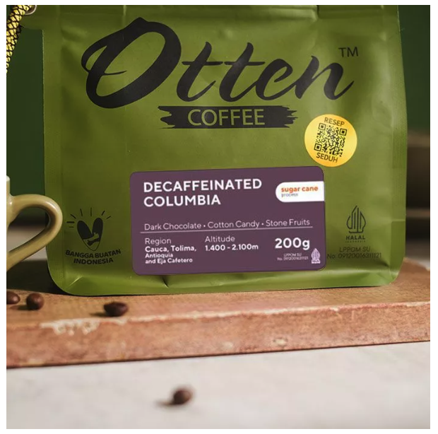 Otten Coffee Indonesia Otten Coffee Kopi Decaffeinated Columbia