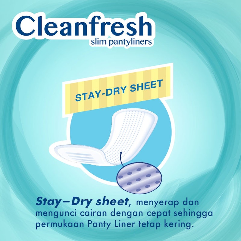 Cleanfresh Slim Pantyliners Non Perfumed 2