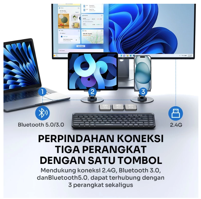Robot Indonesia ROBOT Keyboard Wireless  KB30