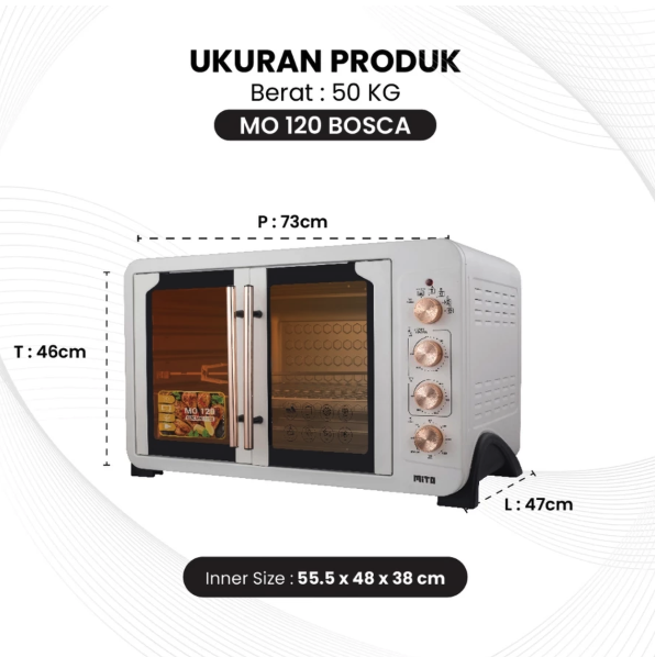 Maju Express Indonesia MITO Oven Listrik Bosca Series