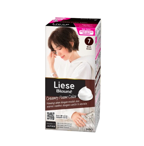 Liese ｜ Blaune Creamy Foam Color (Black Brown)