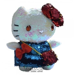 Boneka Sequin Hello Kitty Usap Flip Manik Doll Karakter