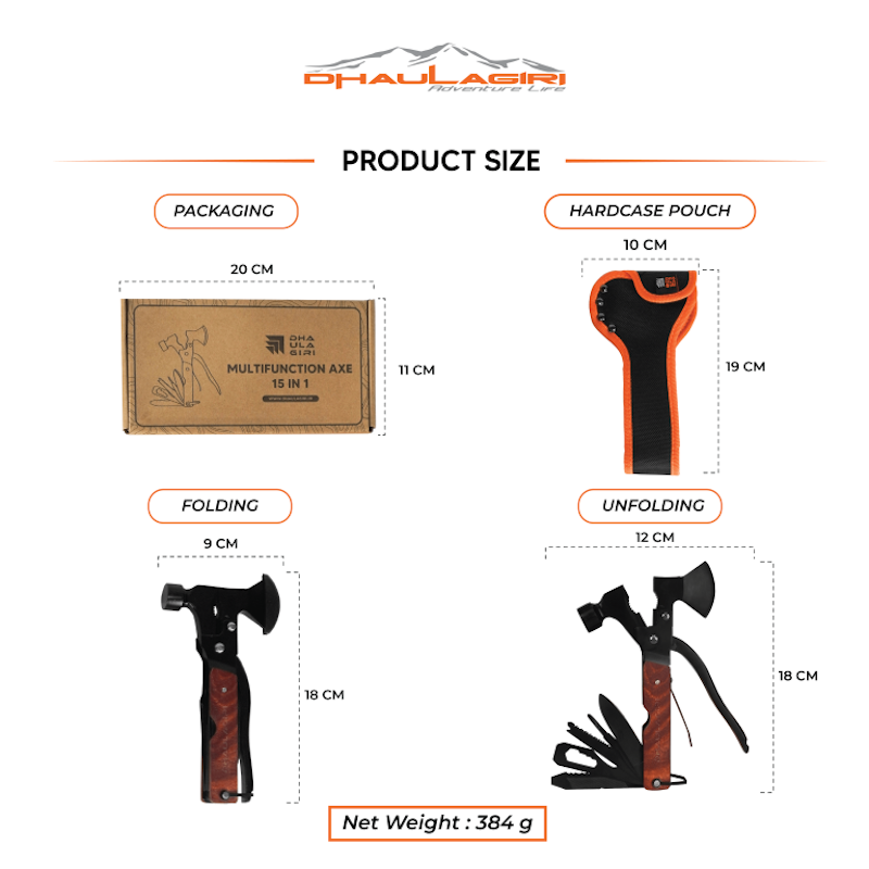 Dhaulagiri Multifunction Axe 15 in 1 3