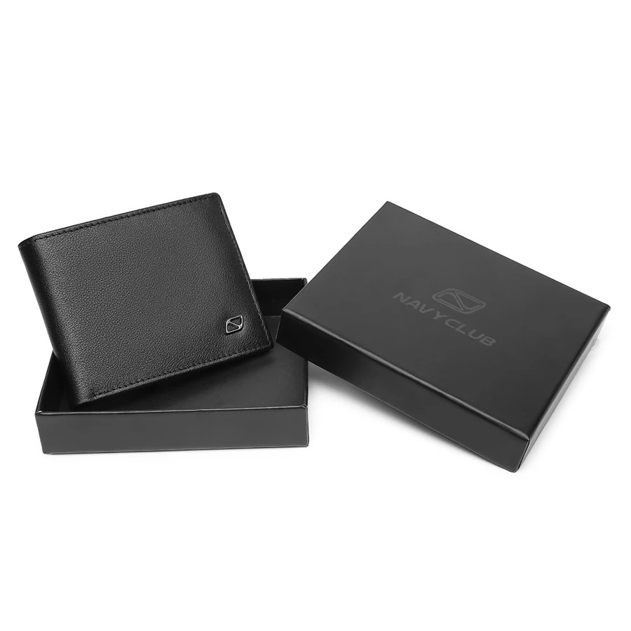 Navy Club Falcon Dompet Lipat Kulit Asli 