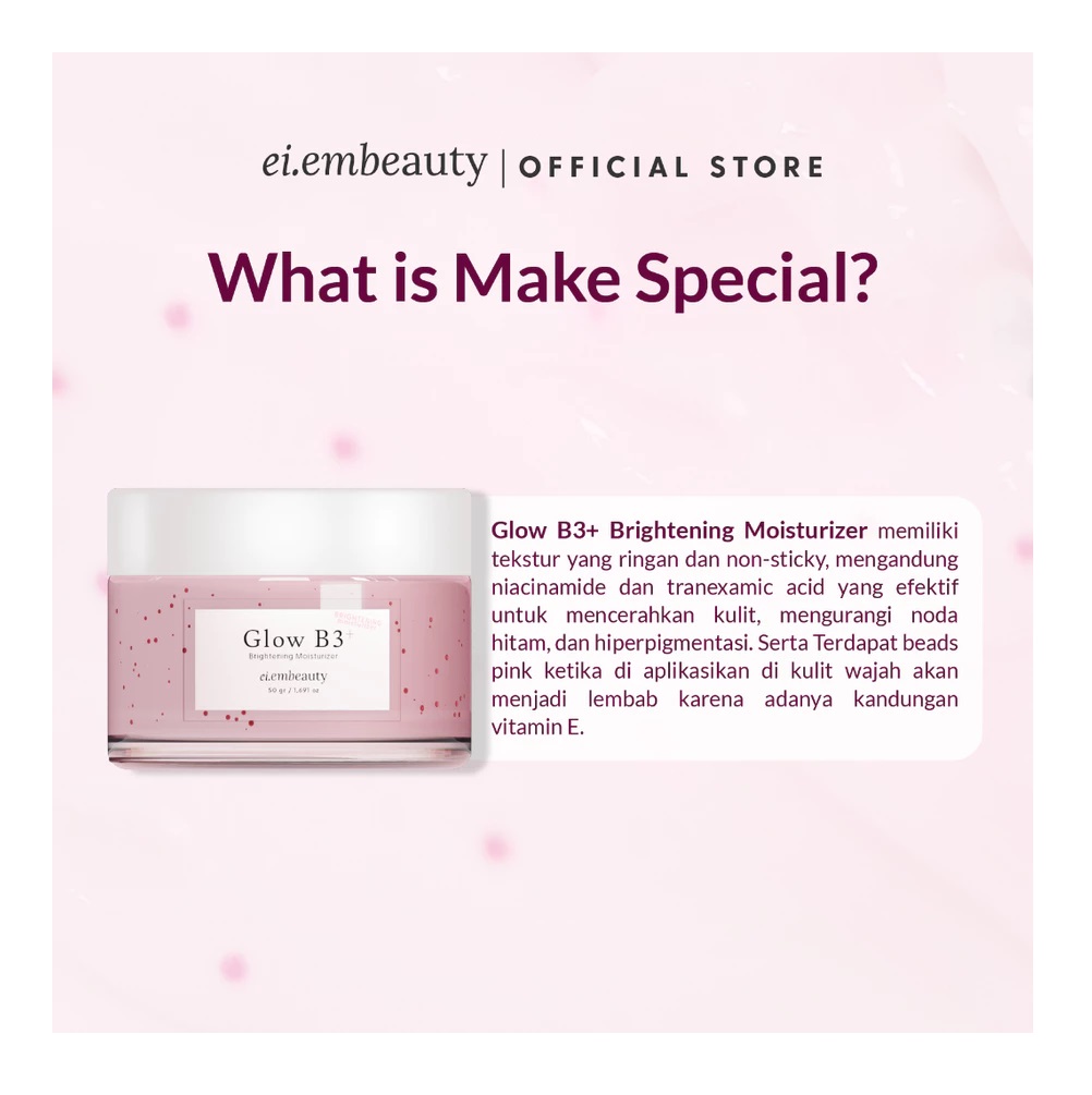 Cantik Alami Sehat EI.EM  BEAUTY GLOW B3+ Brightening Moisturizer