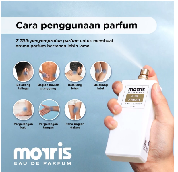 Aroma Prima Livindo Morris Eau De Parfum N-18 Fresh White Edition