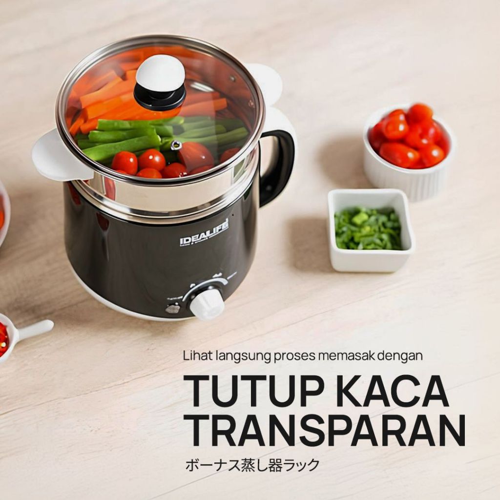 IDEALIFE Innovative Solutions IDEALIFE Multicooker Electric Kettle  IL-109