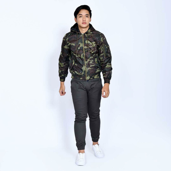 Jaket Bomber Loreng Army