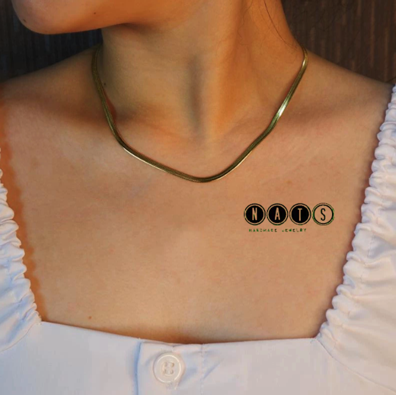 Nats Living Kalung Pipih Titanium KSnakey 2