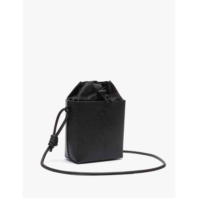 Lacoste Women’s Bucket Bag Chantaco Small Square Piqué Leather LACNF3389CE000