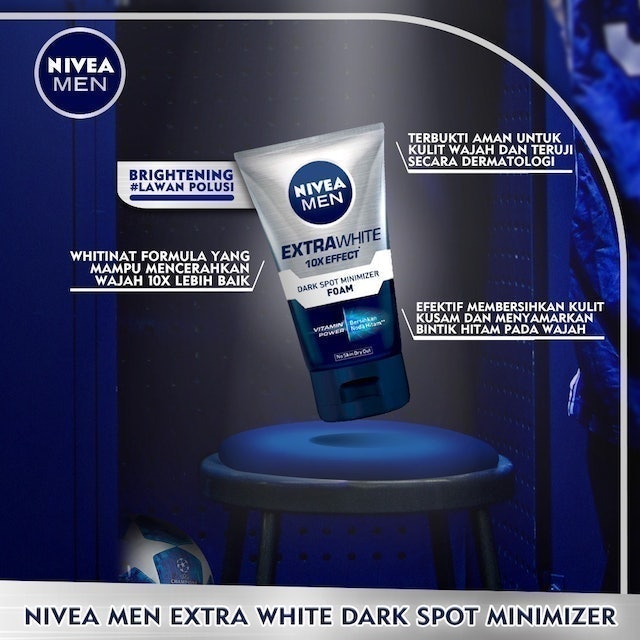 Beiersdorf Nivea Men Extra White Dark Spot Minimizer Facial Foam