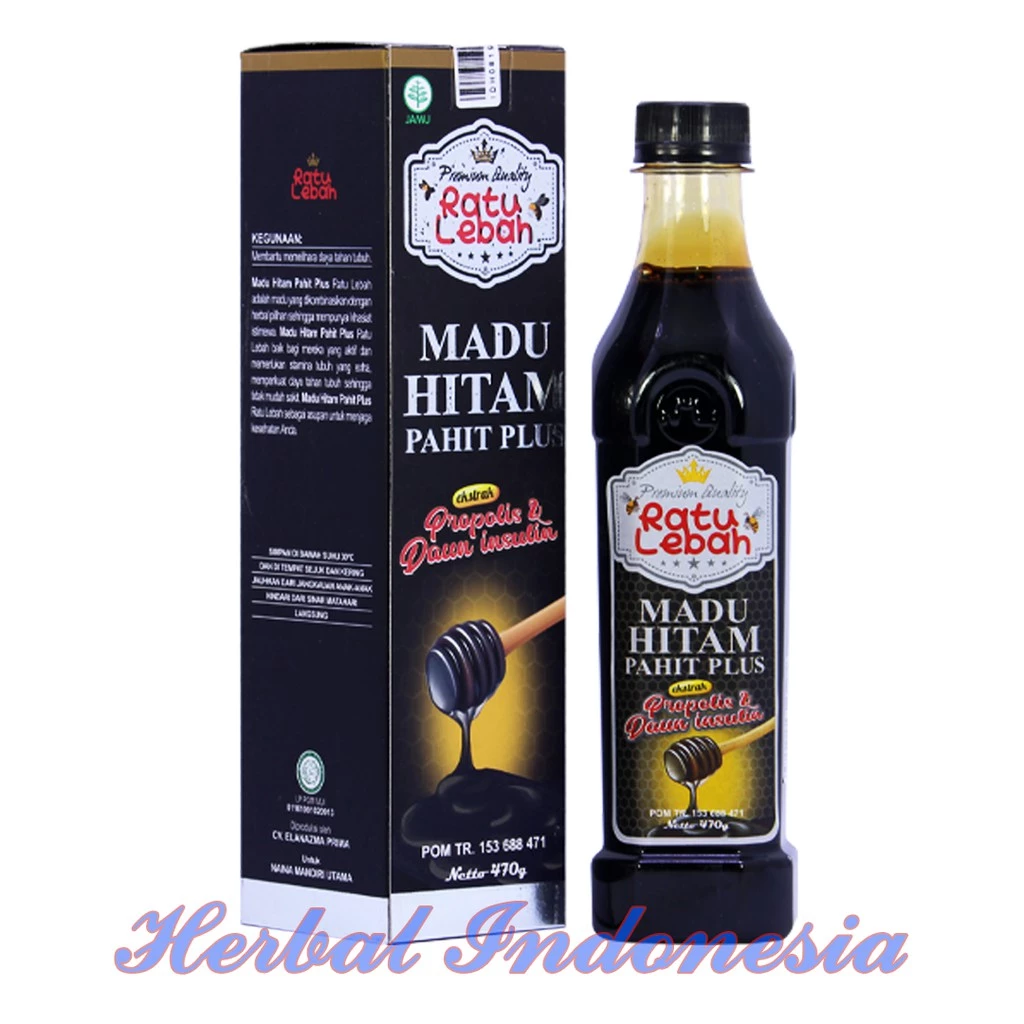 Ratu Lebah Madu Hitam Pahit Plus 3
