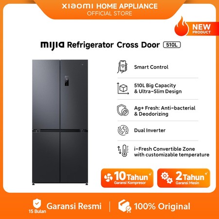 Xiaomi Corporation Xiaomi Mijia Refrigerator Cross Door 510L MRC51HMPAID 