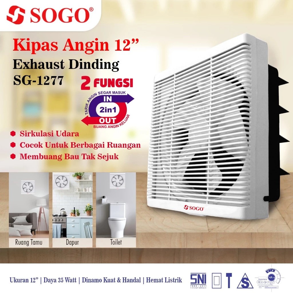 Sogo Exhaust Fan Dinding 12 Inch 3