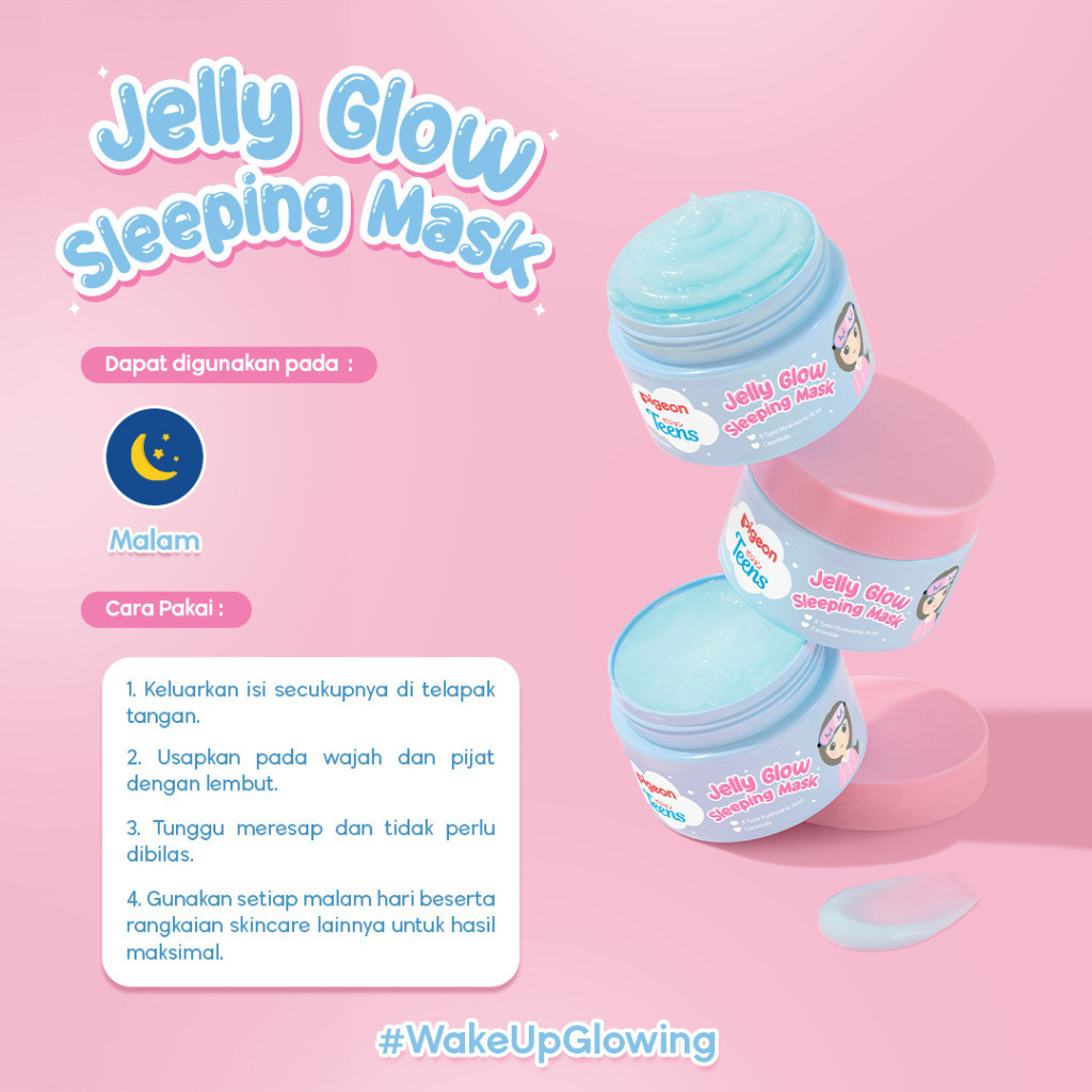 Pigeon Pigeon Teens Jelly Glow Sleeping Mask