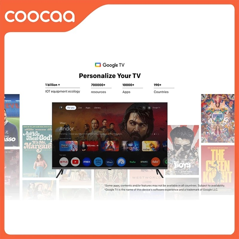 Skyworth Group COOCAA 4K QLED+ Google TV Y73 PRO 43Y73PRO