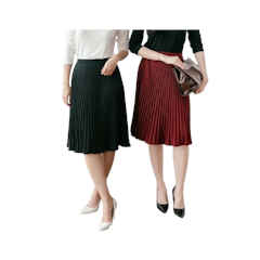 Clouwny Vamos Midi Pleat Skirt
