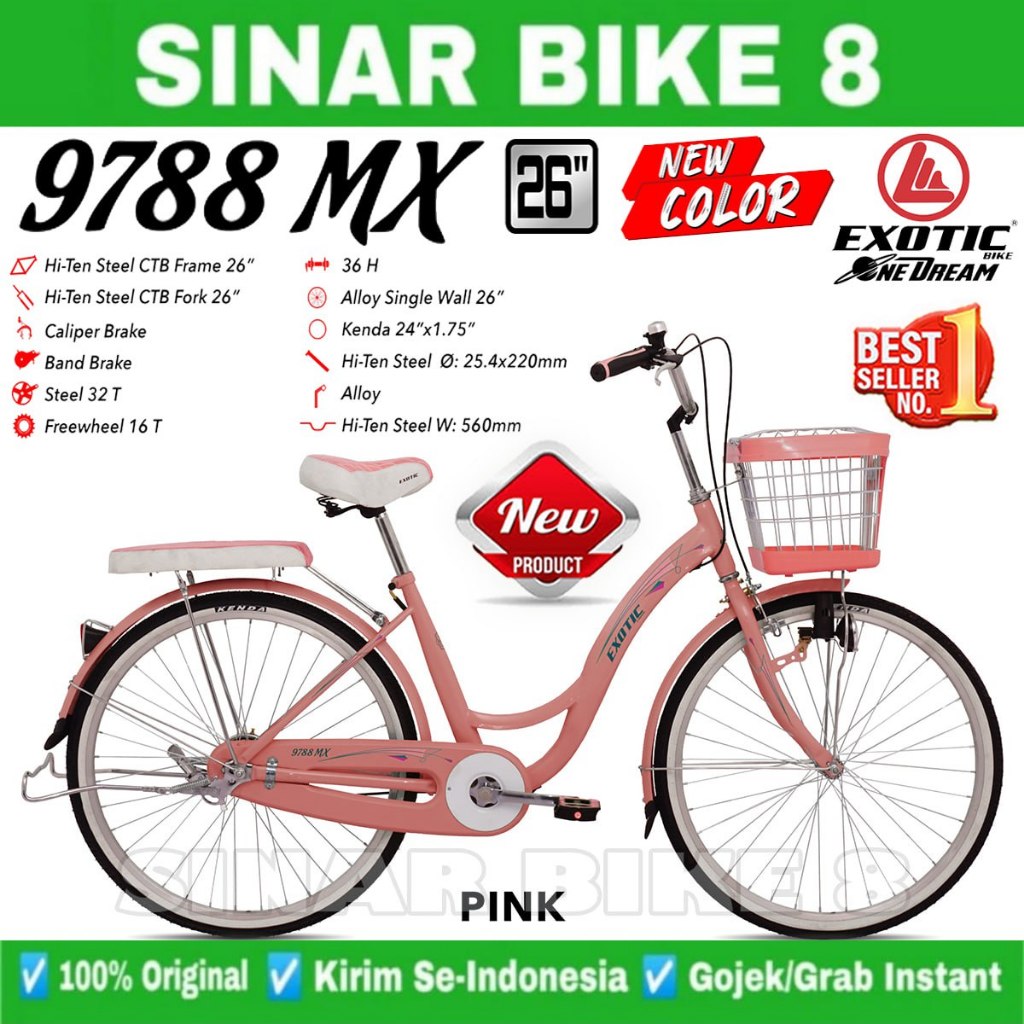 Pacific Cycle Exotic Sepeda Kota CTB ET-9788 MX