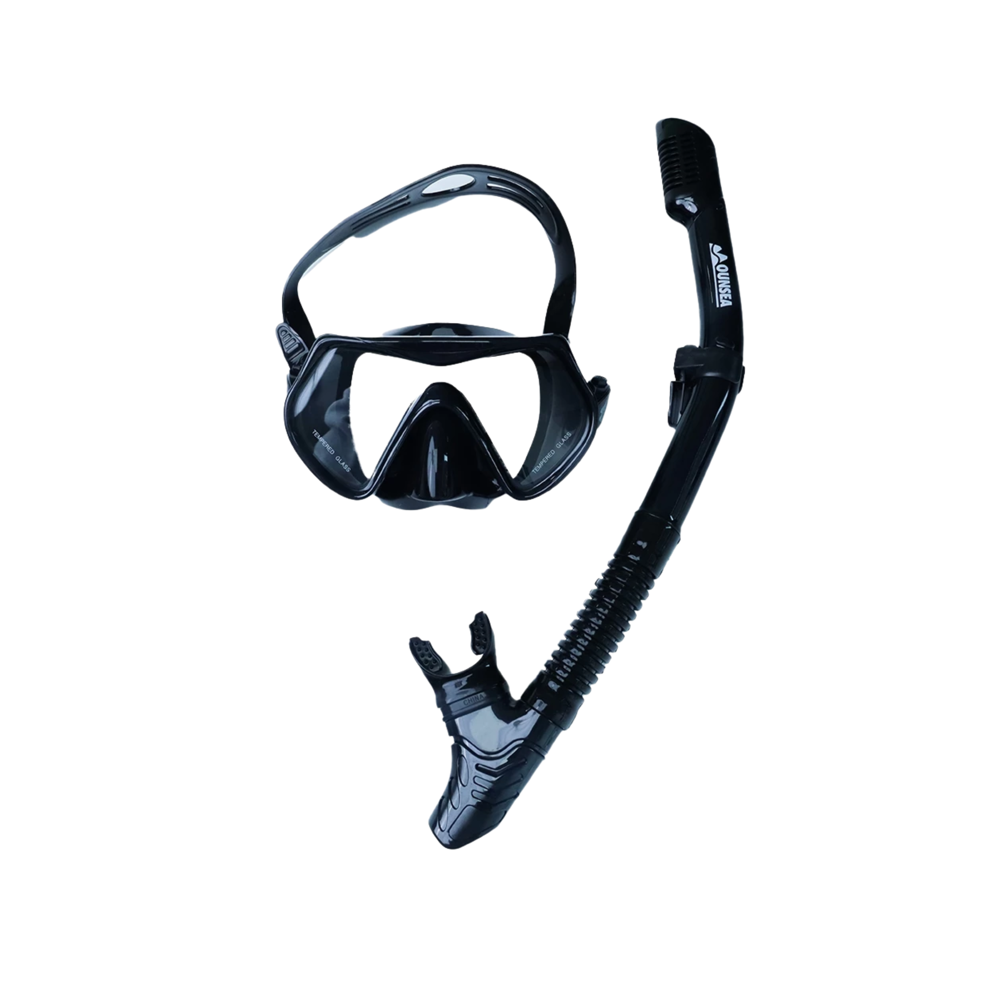 Mounsea Diving Mask Adult 2-Pieces Fully Dry Snorkeling Set