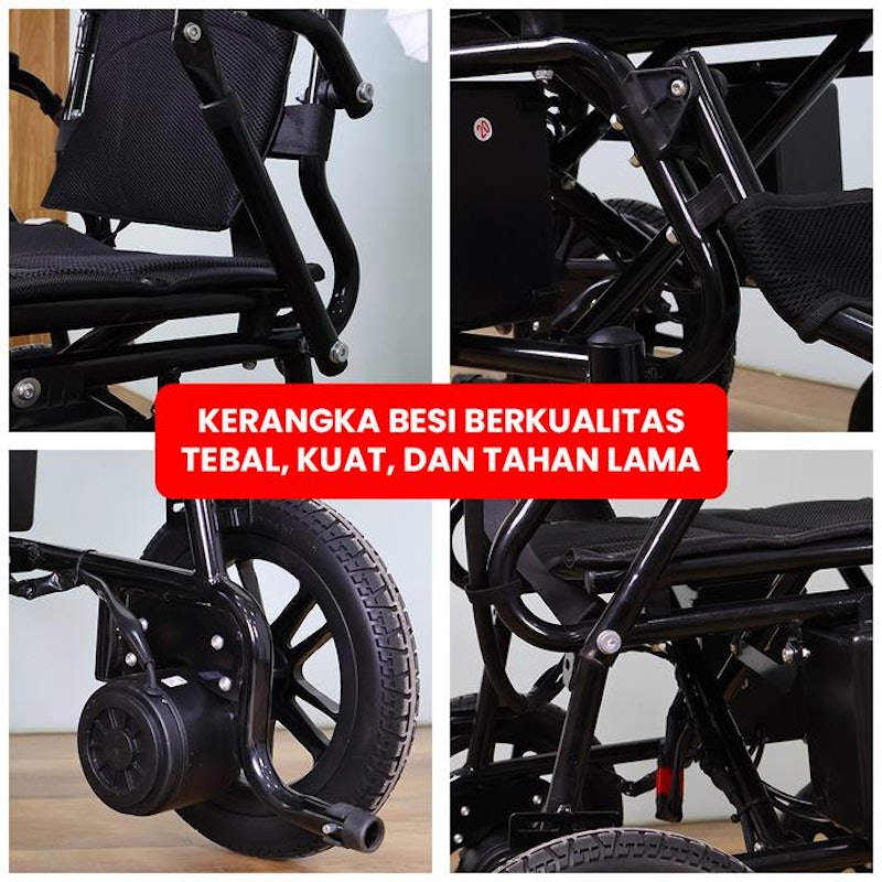 ALKESPRO Kursi Roda Elektrik Lipat 3