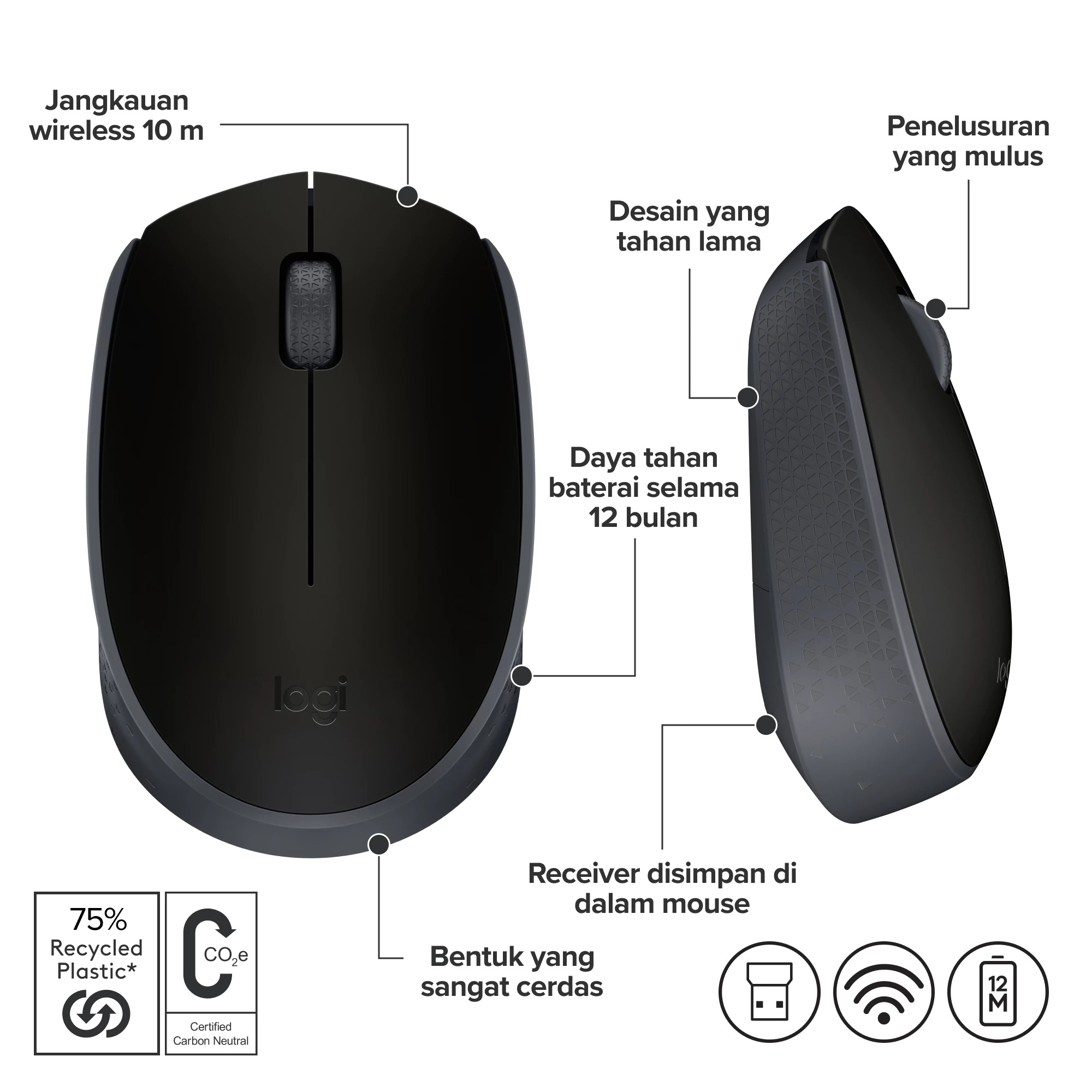 Logitech Logitech Wireless Mouse M170
