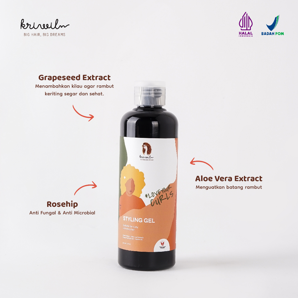 Kriwil Kosmetik Indonesia Kriwil Styling Gel