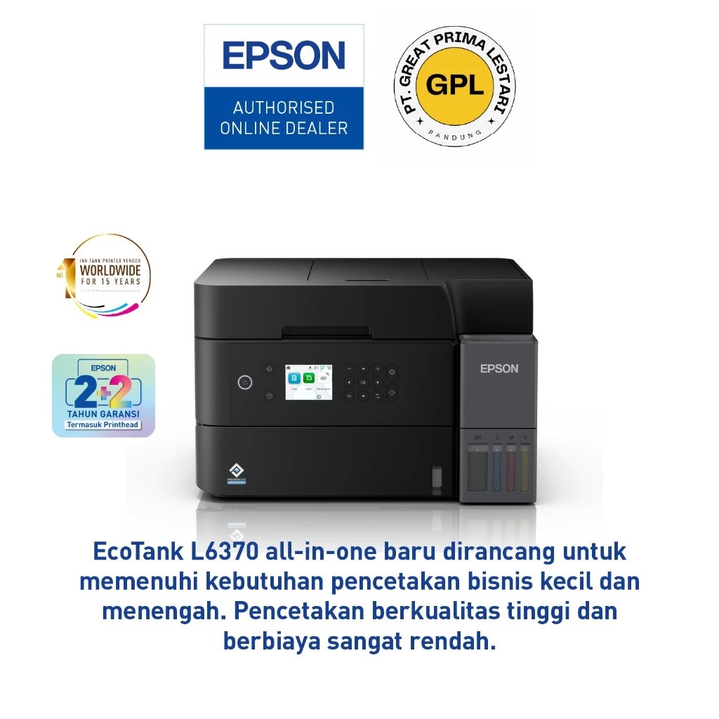 Epson EcoTank A4 Wi-Fi Duplex All-in-One Ink Tank Printer L6370