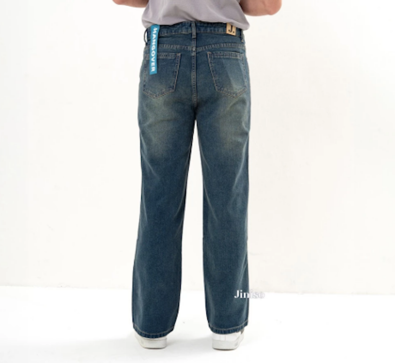 JINISO Denim Loose Jeans Pria 2