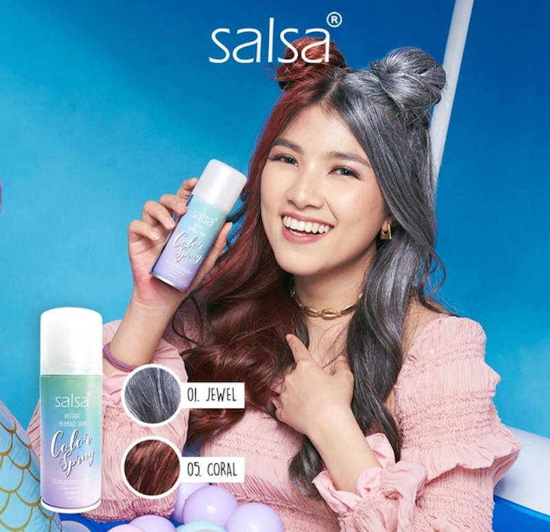 Salsa Cosmetics Instant Mermaid Hair Color Spray 4