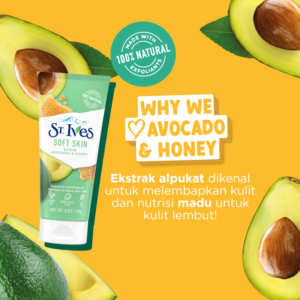 Unilever St. Ives Soft Skin Avocado & Honey Face Scrub