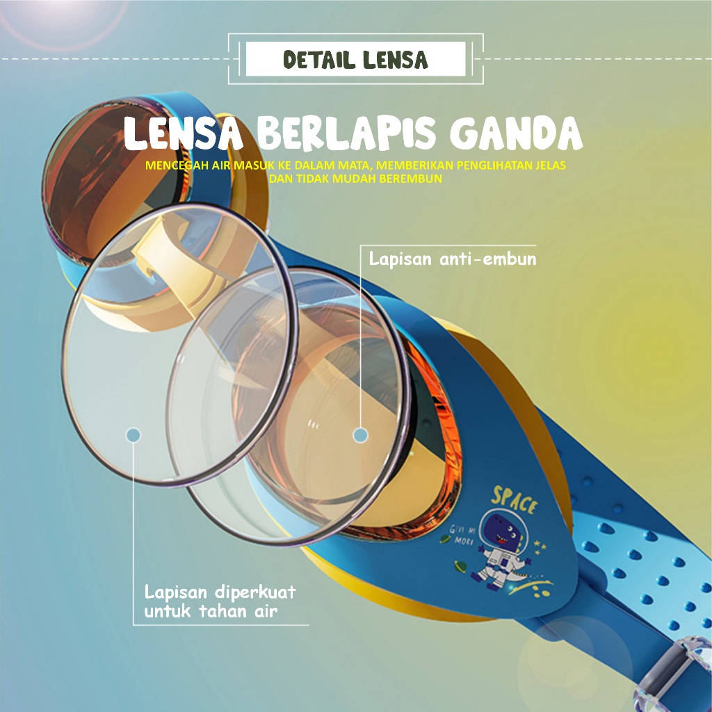  Dairona Eyewear Kacamata Renang Anak  YJ626