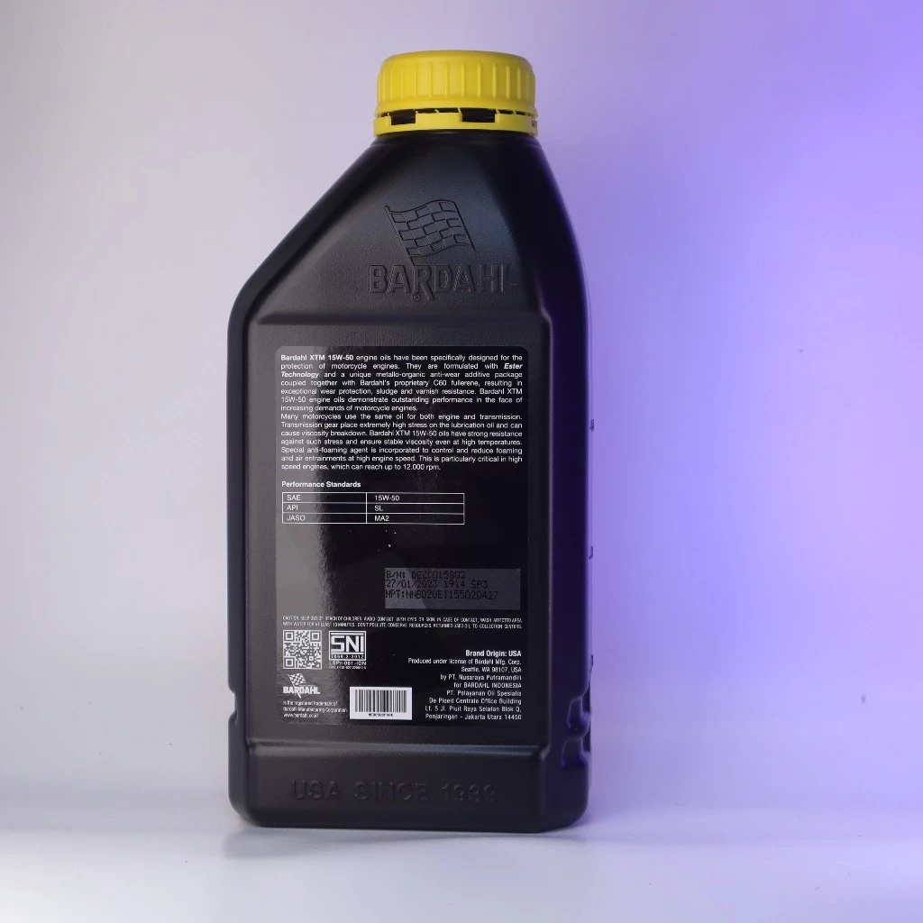 Bardahl Manufacturing Corporation Bardahl XTM 4T 15W-50