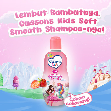 PZ. Cussons Indonesia Cussons Kids 2in1 Shampoo and Conditioner Unicorn Soft & Smooth