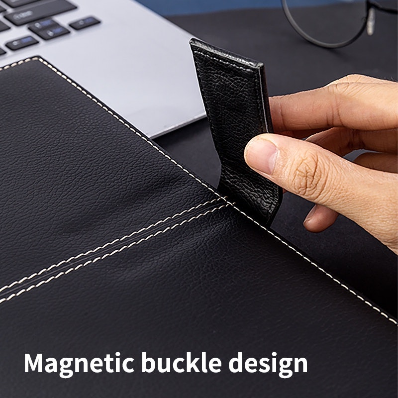 Leather Cover Notebook Magnetic Lock 4