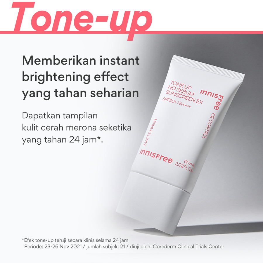 AmorePacific Innisfree Tone Up No Sebum Sunscreen EX SPF50+ PA++++