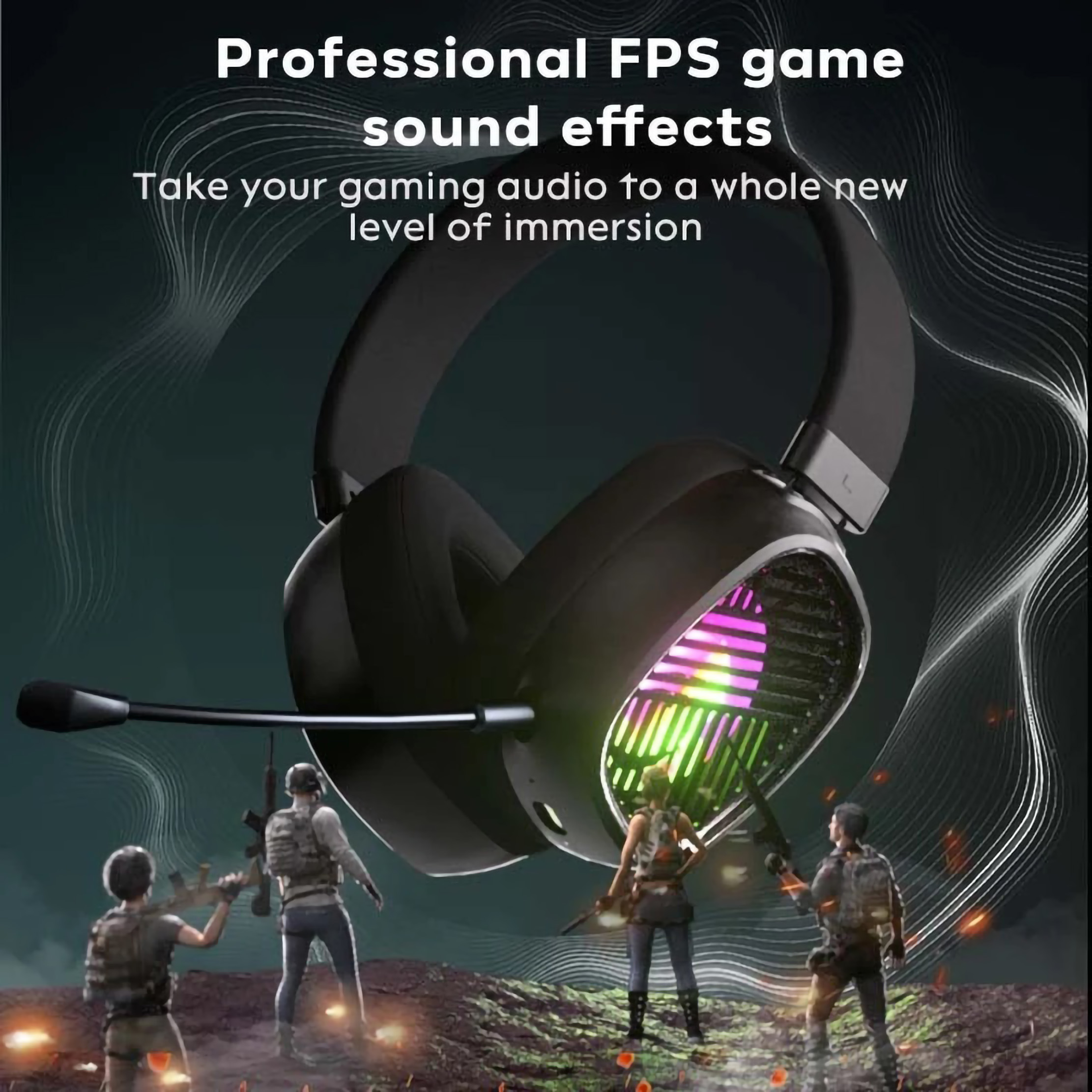  Koorfly Wireless Gaming Headset KF-X PRO