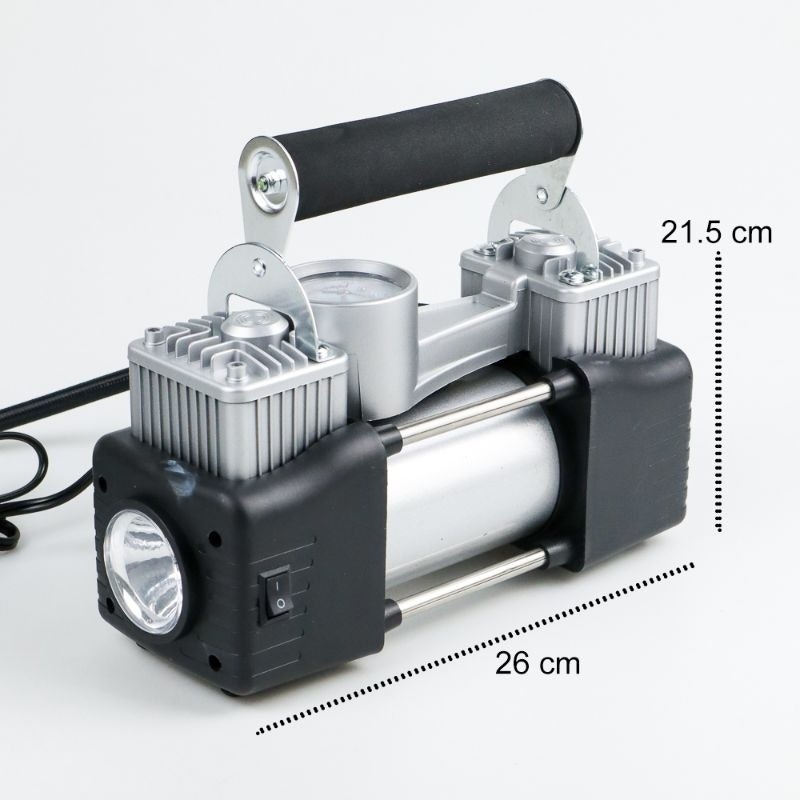 Otoheroes Pompa Ban Compressor Double Cylinder 12V 150 Psi 5