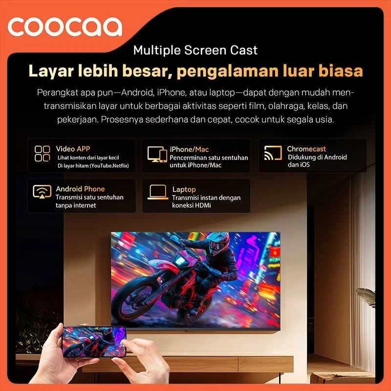 Skyworth Indonesia COOCAA 2K Google TV  32Z55