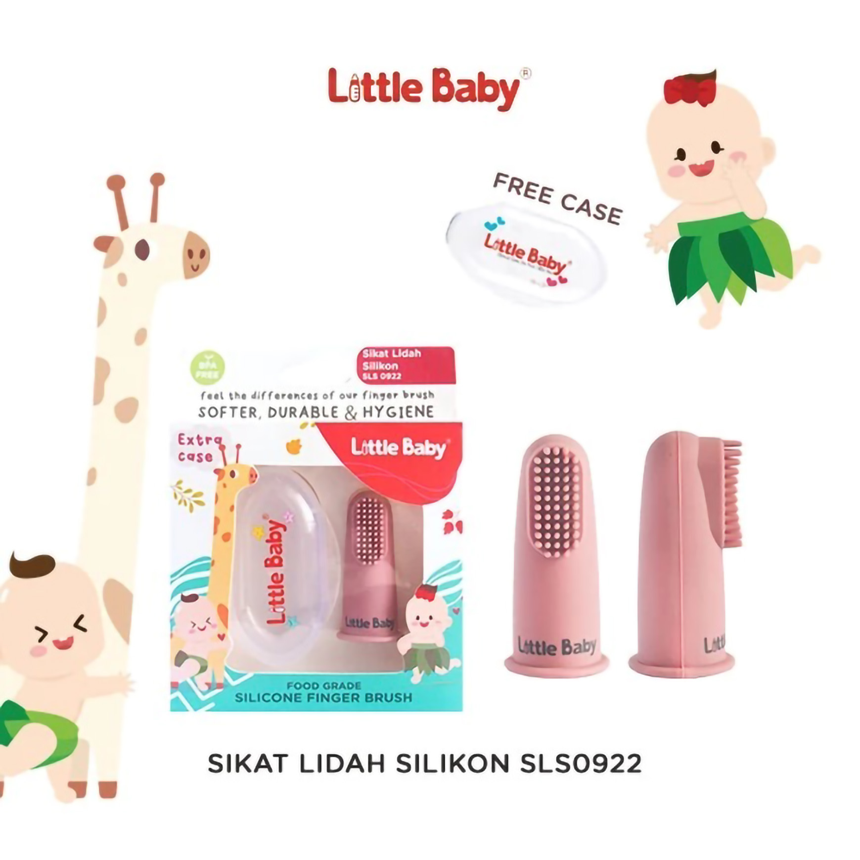  Little Baby® Premium Silicone Finger Toothbrush  SLS0922
