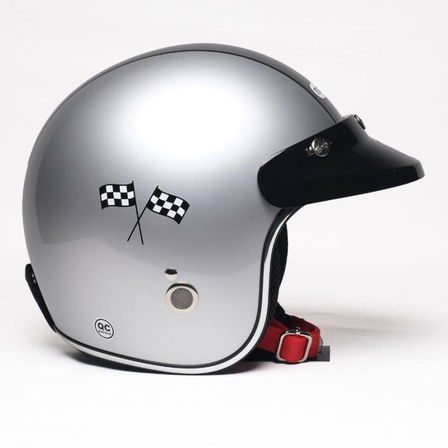 Marzano Helm Footstep Footwear x Marzano Helm Retro Seventys Silver